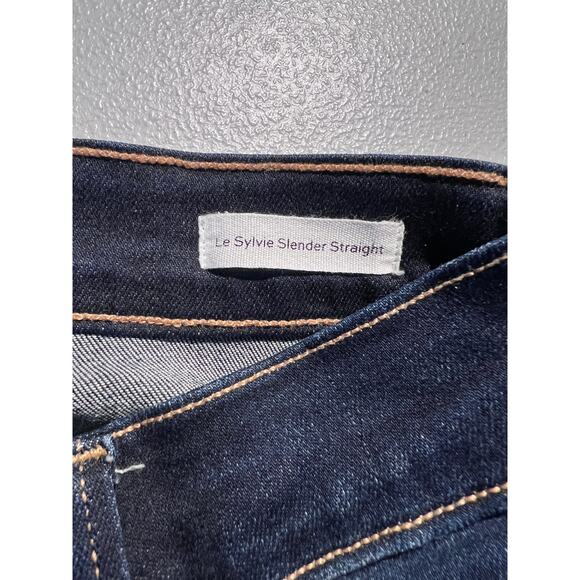 Frame Jeans Le Sylvie Slender Straight Cabana Denim Contemporary Normcore Modern - Picture 7 of 8